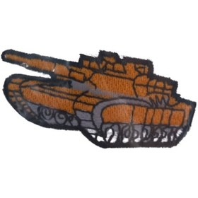 Resim Aplike Ütü İle Yapışan Tank Turuncu Arma 4x3 cm 
