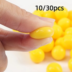 Resim 10/30 adet Yumuşak Silikon Balık Yemi - Tatlı ve Tuzlu Su Balıkları için Yapay Yem, Squeaker ile Gerçekçi Swimbait, Bass, Trout ve Walleye için Mükemmel 