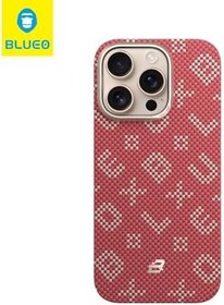 Resim Blueo iPhone 15 Pro Uyumlu MagSafe Özellikli Orijinal Karbon Gilded Tactile Aramid Fiber İnce Slim Kılıf 