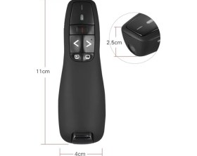 Resim CoverZone Kablosuz Lazer Sunum Kumandası USB Alıcılı 2,4 Ghz Powerpoint Sunumu Kırmızı Işık Uzaktan Kumanda 