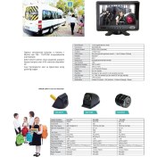 Resim Unıque UQ-M7011 Kayıtsız Kamera Sistemi( Monitör+4 Kamera) 