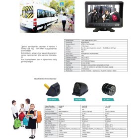 Resim Unıque UQ-M7011 Kayıtsız Kamera Sistemi( Monitör+4 Kamera) 