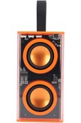 Resim Techno Stock Bluetooth Hoparlör Şeffaf Mecha RGB Işıklı Çift Hoparlör 5.0 Bluetooth 