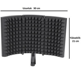 Resim Derrica Ap-3s Stüdyo Mikrofon Kalkanı Akustik Izolasyon Paneli 