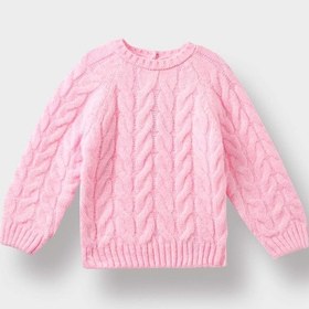 Resim Defacto Kız Bebek Bisiklet Yaka Saç Örgülü Kazak D0354a525aupn633 Pembe 