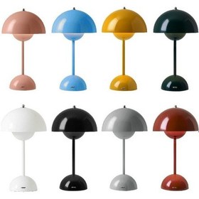 Resim Kısılabilir Kablosuz Masa Lambası Üç Yönlü Kablosuz Okuma Lambası, Gece Lambası Siyah 