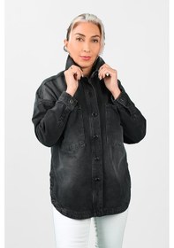 Resim Kadın Oversize Kot Ceket 2l/6420 001 