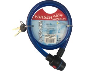 Resim Wetto Bisiklet Kilidi 2 Anahtarlı Çelik Kilit 15 x 1000 mm 