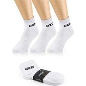 Resim 3 Çift Kısa Konçlu Tenis Spor Çorabı Beyaz Paket Beyaz 