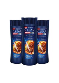 Resim Clear Men Kepeğe Karşı Etkili Şampuan Saç Dökülmesine Karşı 3 x 350 ML 
