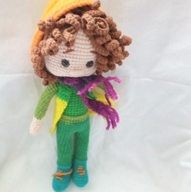 Resim Kapşonlu Bebek Amigurumi Bebek 