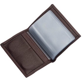 Resim Westpolo Hakiki Deri Bol Şeffaf Kart Bölmeli Lastikli Unisex Kartlık - Kahverengi Kahverengi 