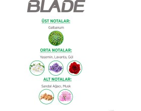 Resim Blade Green Dream Edt Erkek Parfüm 70 Ml &Alüminyumsuz Deodorant 3x150 Ml Hızlı Kurur,Leke Bırakmaz 