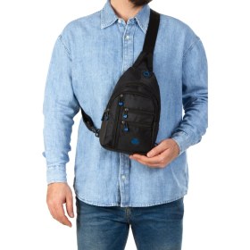 Resim Unisex Su Geçirmez Kulaklık USB Çıkışlı Çapraz Askılı Çanta Bel Omuz ve Göğüs Çanta Günlük Bodybag 