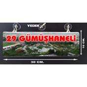 Resim pozantiaksesuardunyasi Pleksi Araç Cam Önü Tabelası,dijital baskılı,29 Gümüşhaneli, tır,kamyon,minibüs aksesuar 