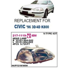 Resim Depo-217-1119l-ld-em - On Far Sol- Elektrıklı Valeo Tıpı - Hond 