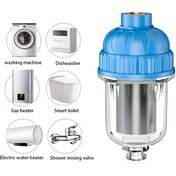 Resim 1/2" Paslanmaz Çelik Ev Elektrikli Su Isıtıcısı Ön Filtre Su Arıtıcısı Yıkama Makinesi Musluk Duş Ölçeği İnhibitor Filtre 