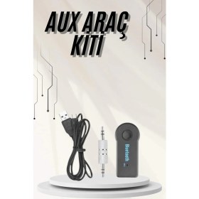 Resim Marsilyan Yeni Nesil Bluetooth Aux Araç Kiti Siyah Tv Tablet Telefon Araç Araba 