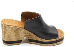 Resim Genel Kadın Mammamia 6115z Kadın Deri Dolgu Topuk Terlik Shoes 