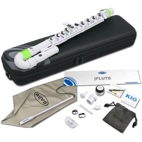 Resim Nuvo NV-N200JFGN jFlute Yan Flüt (Yeşil) | %100 Yıkanabilir Hafif Gövde, Kavisli Ağızlık Sistemi, Çocuklar İçin İdeal Başlangıç Seviyesi 