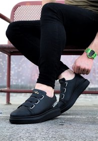 Resim Rozero Shoes RZR029 3 Bant Legend Kömür Kalın Taban Casual Erkek Ayakkabı 