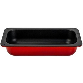Resim Lava Döküm 32x17 CM Dikdörtgen 1/3 Kırmızı Gastronomi Küvet LV KV 3217 R 