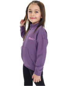 Resim Toontoy Kız Çocuk Baskılı Hırka Mor 
