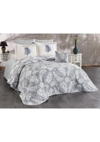 Resim Palmiye Pike Takımı Çift Kişilik Wedding 7 Parça Gri 