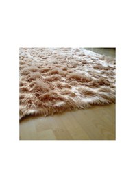 Resim Tappeto Akrilik Kuzu Kürkü Post Halı Camel 