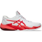 Resim Asics COURT FF 3 NOVAK CLAY Erkek Beyaz Tenis Ayakkabısı 1041A521-966 