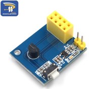 Resim Esp8266 Esp-01 Esp-01S Adaptörlü Ds18B20 Sıcaklık Modülü 