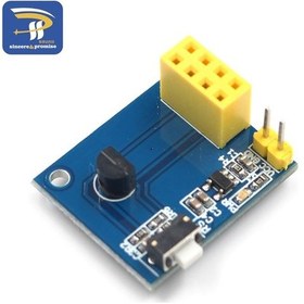 Resim Esp8266 Esp-01 Esp-01S Adaptörlü Ds18B20 Sıcaklık Modülü 