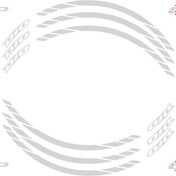 Resim Gp Kompozit Honda Dio 2021-2022 Uyumlu Jant Şeridi Reflektif Gri 554267475 