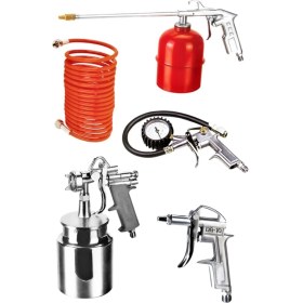 Resim Mytol 2 Hp 50 Litre Yağlı Sesli Hava Kompresörü 8 Bar ve Havalı Alet Seti 