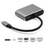 Resim Daytona Fix Fc02 4In1 Usbc --Hubpd Hdmi+Vga+Usb Daytona