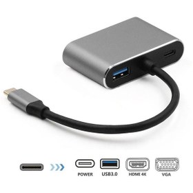 Resim Daytona Fix Fc02 4In1 Usbc --Hubpd Hdmi+Vga+Usb 