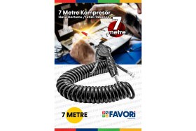 Resim Proxtech Hava Üfleme Toz Alma 7 mt Hava Tabancası Spiral Hava Hortumu ve Bağlantı Aparatı Kiti 