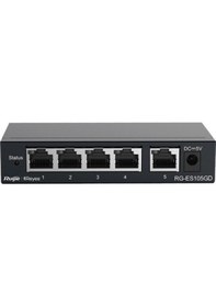 Resim Ruijie Reyee RG ES105GD 5 Port Gigabit Tak Calıştır Metal Kasa Switch 