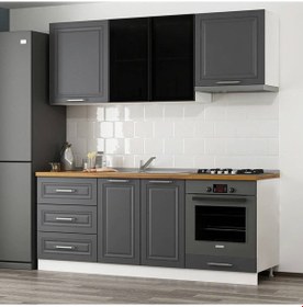 Resim Minar 200 Cm Mebran C + Alm. Füme Cam Mtf.Dlb Byz Ant 200-Mcacba1 Beyaz 