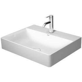 Resim Duravit - Durasquare Tezgah Üstü Lavabo Batarya Banklı 60 Cm Beyaz - 2353600071- Beyaz 