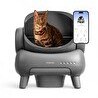 Resim Neakasa Üstü Açık Akıllı Full Otomatik Kedi Tuvaleti - App Kontrol UV Temizleme 