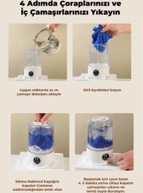 Resim ROBO Şarjlı Taşınabilir Çamaşır Makinesi 