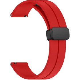 Resim Forzacase Amazfit GTR 3 \u002F GTR 3 Pro için Manyetik Tokalı 22mm Silikon Kordon Kayış - FC144 