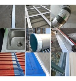 Resim Alife 5 Metre x 10CM Çamur Bant Alüminyum Izolasyon Tamir Çatlak Bantı 