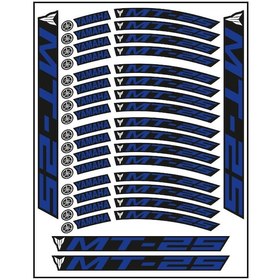 Resim Yamaha Mavi Baskı Mt-25 Jant Şeridi 