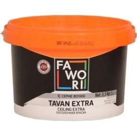 Resim Fawori Extra Tavan Boyası 1 Kg. (Beyaz) 