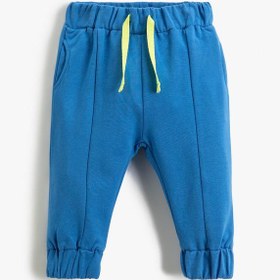 Resim Erkek Bebek Basic Jogger Eşofman Altı Beli Bağlamalı Cepli 