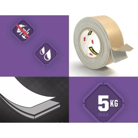 Resim 3M Banyo Ayna Montaj Bandı 19MM x 1,5m 