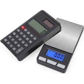 Resim Mercansa LCD Ekran Elektronik Hesap Makineli Hassas Dijital Takı Altın Gram Ölçer Terazi (500G 0.1g) 