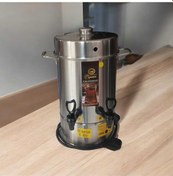 Resim Pegasus 80 Bardak Elektrikli Termostatlı 6 Lt Paslanmaz Çelik Semaver Çay Otomatı Makinesi 